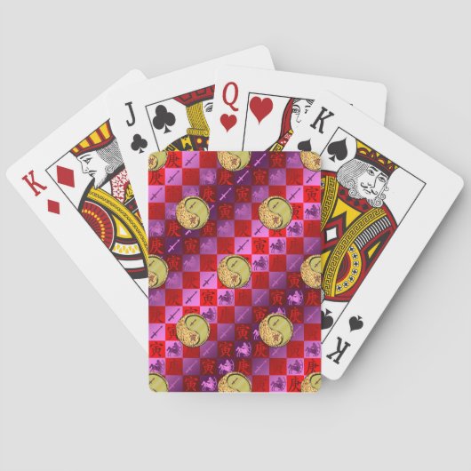 Boogschutter & Metaal Tijger Pokerkaarten (Achterkant)