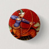  Boogschutter middeleeuwse boogschutter Ronde Button 3,2 Cm (Voorkant)