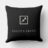 Boogschutter – Minimalistische Zodiakale Sierkusse Kussen (Achterkant)