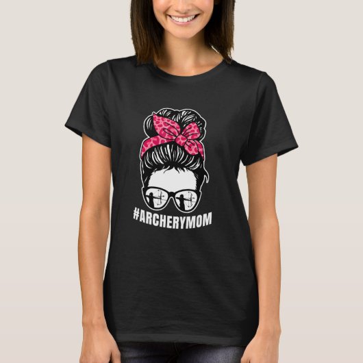 Boogschutter Moeder Rommelige Knot Trots Ouder Boo T-shirt (Voorkant)