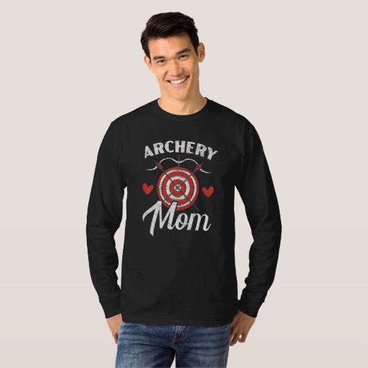 Boogschutter Moeder Schiet Boog Pijl Boogschutter T-shirt (Voorkant volledig)