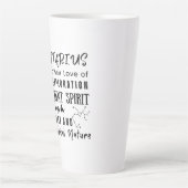 Boogschutter Motivatie Quotes Zodiac teken Latte Mok (Voorkant)