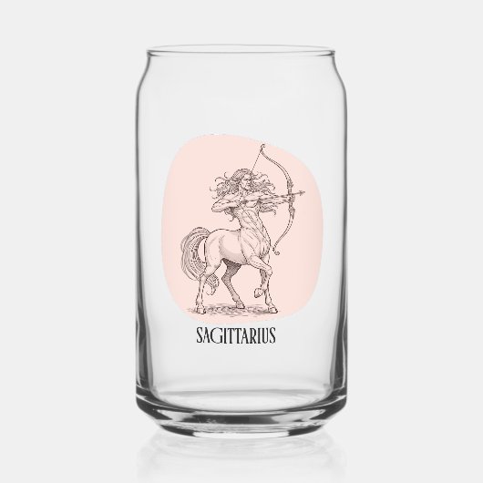Boogschutter November Zodiac Verjaardagscadeau Ges Blikvorm Glas (Voorkant)