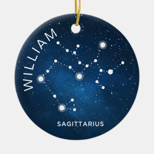Boogschutter Ornament Gepersonaliseerde Zodiac Gif (Voorkant)
