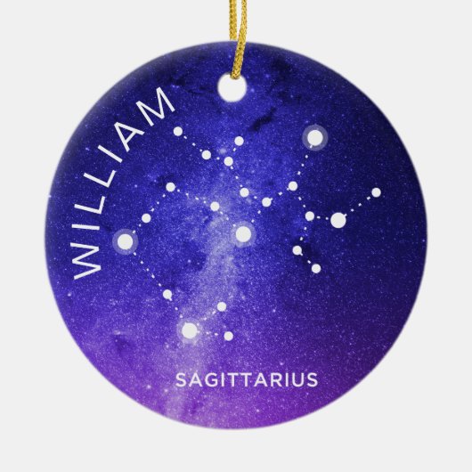 Boogschutter Ornament Gepersonaliseerde Zodiac Gif (Voorkant)