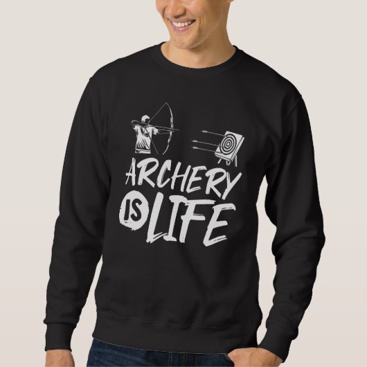 Boogschutter Outfit Boogschieten Citaat Boogvormin Trui (Voorkant)