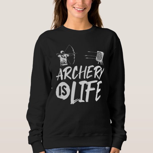 Boogschutter Outfit Boogschieten Citaat Boogvormin Trui (Voorkant)