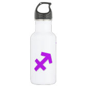 Boogschutter Paars Waterfles (Voorkant)