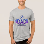 Boogschutter Papa - grappig Tri-Blend Shirt (Voorkant)