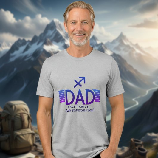 Boogschutter Papa - grappig Tri-Blend Shirt