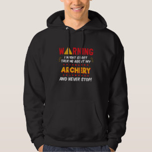 Boogschutter pijl en boog grap grafisch hoodie