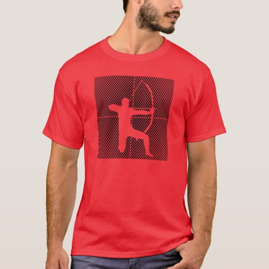 Boogschutter Pijl- en boogsport Boogschieten vrien T-shirt (Voorkant)