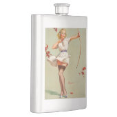 Boogschutter Pin-Up Meisje Heupfles (Rechts)