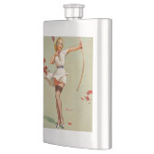 Boogschutter Pin-Up Meisje Heupfles (Links)