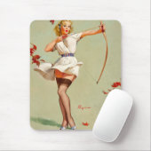 Boogschutter Pin-Up Meisje Muismat (Met muis)