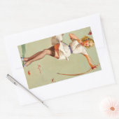 Boogschutter Pin-Up Meisje Rechthoekige Sticker (Envelop)