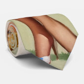 Boogschutter Pin-Up Meisje Stropdas (Opgerold)