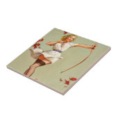 Boogschutter Pin-Up Meisje Tegeltje (Zijkant)