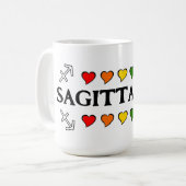 Boogschutter Rainbow Hearts Mok (Voorkant links)