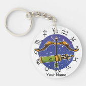 Boogschutter & Ram Acryl Sleutelhanger (Voorkant)