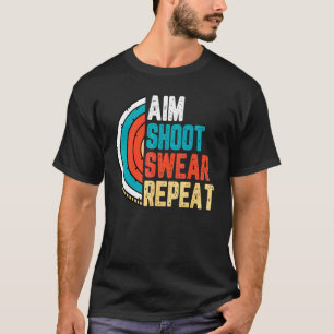 Boogschutter Retro Vintage Mik Schiet Zweer Herha T-shirt