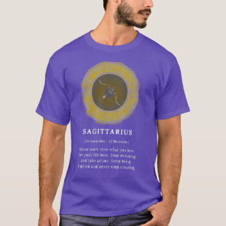 Boogschutter Sagi Zodiac Teken Horoscoop Kosmos As T-shirt