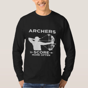 Boogschutter score vaak boog jacht t-shirt