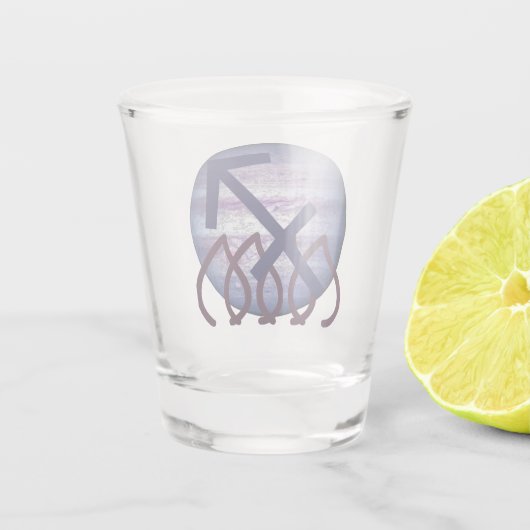 Boogschutter Shot Glas (Achterkant)