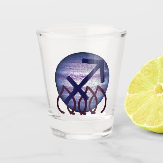 Boogschutter Shot Glas (Voorkant)