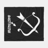 Boogschutter Silhouette Fleece Deken (Voorkant (Horizontaal))
