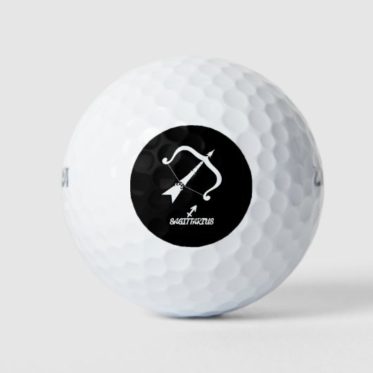 Boogschutter Silhouette Golfballen (Voorkant)