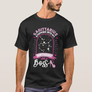 Boogschutter Stap in Astrologie Geboorte Teken T-shirt