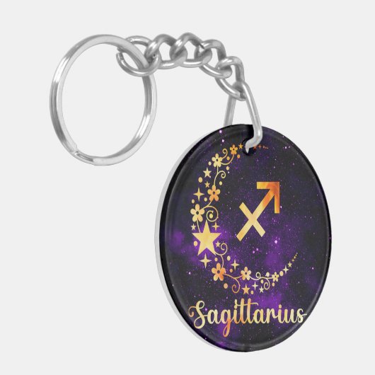 Boogschutter Stellar Arrow - De kosmische boog Sleutelhanger (Voorkant Links)