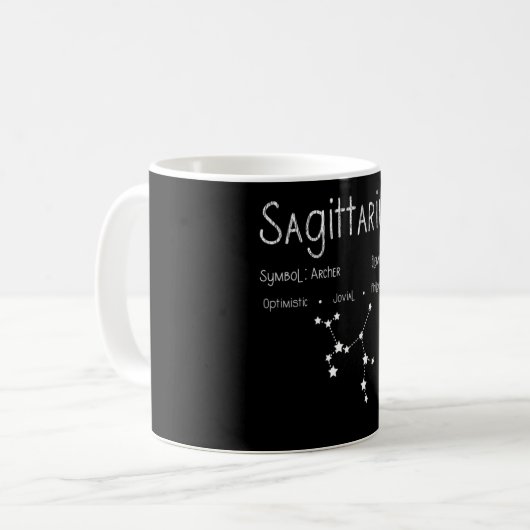 Boogschutter Sterrenbeeld Astrologie Koffiemok (Voorkant links)