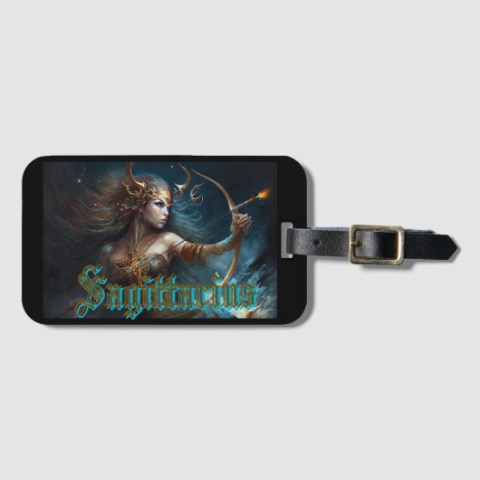 Boogschutter Sterrenbeeld Bagagelabel (Voorkant (horizontaal))