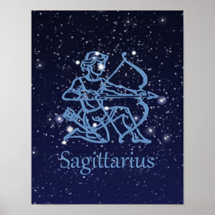 Boogschutter Sterrenbeeld en Constellatie Poster
