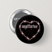 Boogschutter Sterrenbeeld Gothische Rand Birthday Ronde Button 5,7 Cm (Voorkant /achterkant)