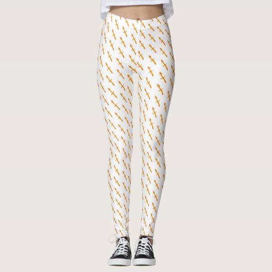Boogschutter Sterrenbeeld Gouden Symbool Leggings (Voorkant)