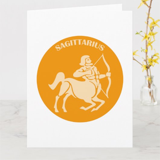 Boogschutter, sterrenbeeld, horoscoop, astrologie kaart (Gele Bloem)