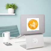 Boogschutter, Sterrenbeeld, Horoscoop, Astrologie Sticker (Laptop op bureau)