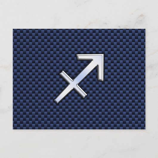 Boogschutter Sterrenbeeld in stijl van blauwe kool Briefkaart (Voorkant)