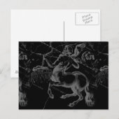 Boogschutter Sterrenbeeld Klasse Hevelius Gravure Briefkaart (Voorkant / Achterkant)