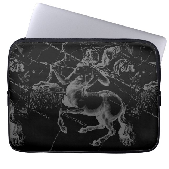 Boogschutter sterrenbeeld Klasse Hevelius Gravure Laptop Sleeve (Voorkant)