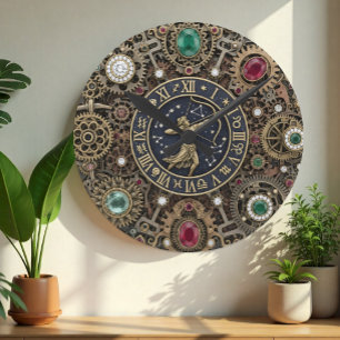 Boogschutter sterrenbeeld Klok, Steampunk, edelste Ronde Klok