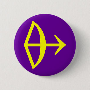 BOOGSCHUTTER, STERRENBEELD RONDE BUTTON 5,7 CM