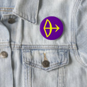 BOOGSCHUTTER, STERRENBEELD RONDE BUTTON 5,7 CM (In situ)