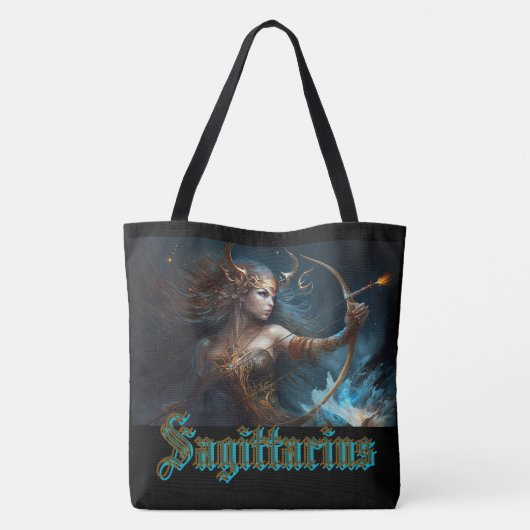 Boogschutter Sterrenbeeld Tote Bag (Achterkant)