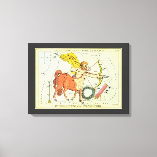 Boogschutter, sterrenbeeld Urania's Mirror Canvas Afdruk (Voorkant)