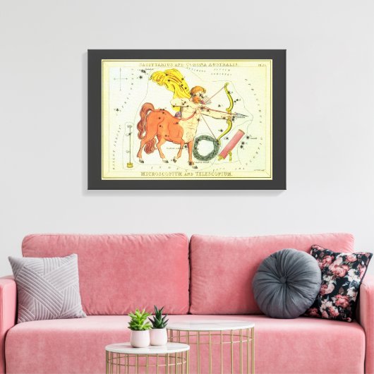 Boogschutter, sterrenbeeld Urania's Mirror Canvas Afdruk (Insitu (Woonkamer))