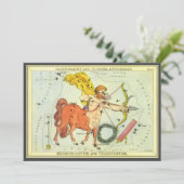 Boogschutter,  sterrenbeeld Urania's Mirror Kaart (Staand voorkant)